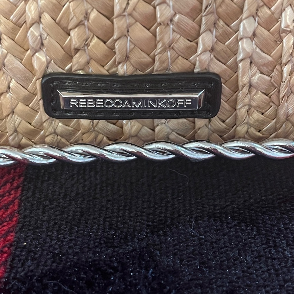 Rebecca Minkoff Women's Straw Leo Clutch - Pink Multi - Picture 6 of 10
